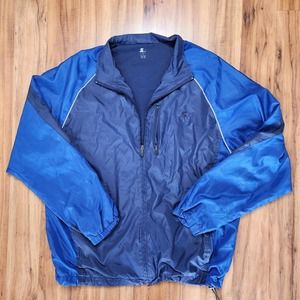 Men's Large Vintage Starter Jacket Windbreaker Midnight Navy